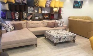 مبل راحتی قهوه ای